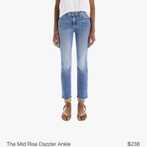 Mother - The Mid Rise Dazzler Ankle size 33